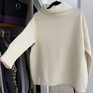 Free people ottoman slouchy tunic powder white